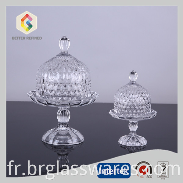 Glass Cake Stand With DOme